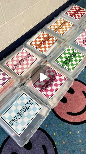 Paige | Third Grade Teacher on Instagram: "Classroom Organization Bins! ✨

A lot of you have been asking lately where these bins are from! I bought these my first year teaching and finally have really organized everything over my last four years. These are the perfect size and using the ziplock bags makes it so easy to organize in. 

If you comment BIN I can send the link to these specific bins! ✨

#teacherhacks #teacherorganization #classroomorganization #teachersofinstagram #teachertips #teachertrick #classroomsetup #classroomtakeover" Turn In Bins Classroom Organization, Organization Bins, Classroom Goals, Scrapbook Box, First Year Teaching, Classroom Centers, Third Grade Teacher, Second Grade Teacher, My First Year