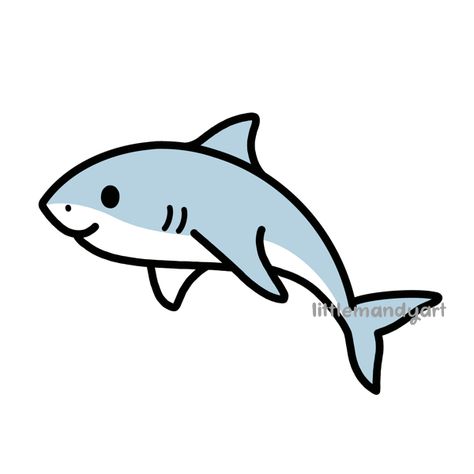 Cute Shark Illustration, Cute Shark Doodle, Cute Great White Shark, Cute Shark Drawing, Shark Drawing Easy, Shark Doodle, Cute Cartoon Shark, Shark Illustration, Shark Drawing