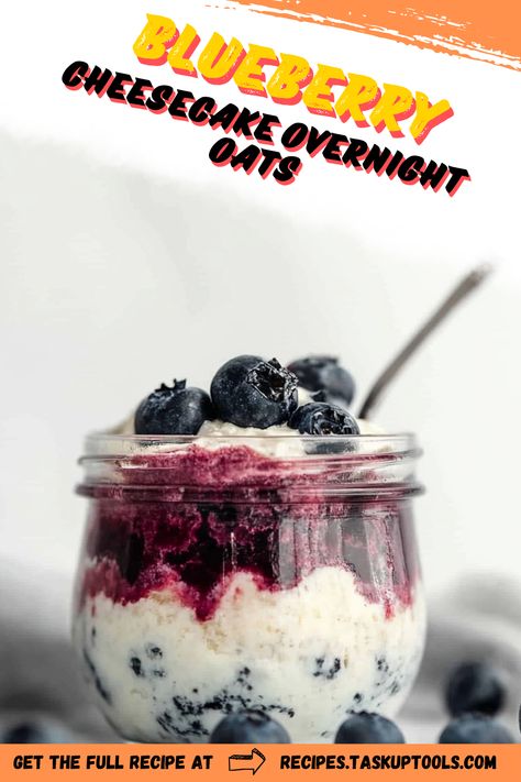 Indulge in a delicious and nutritious start to your day with blueberry cheesecake overnight oats. This easy-to-make breakfast combines the creamy richness of cheesecake with the natural sweetness of fresh blueberries, all packed into a convenient and healthy meal prep option. Perfect for busy mornings, our recipe offers a satisfying blend of oats, Greek yogurt, and almond milk, creating a balance of flavors and textures. Discover the perfect breakfast solution that keeps you full and energized all morning long. Save this pin for a delightful morning Overnight Oats With Blueberries Recipe, Overnight Oats Frozen Blueberries, Overnight Oats Blueberry Cheesecake, Blueberry And Cream Overnight Oats, Blueberry Pie Overnight Oats, Easy To Make Breakfast, Classic Cheesecake, Blueberry Cheesecake, Overnight Oats Recipe