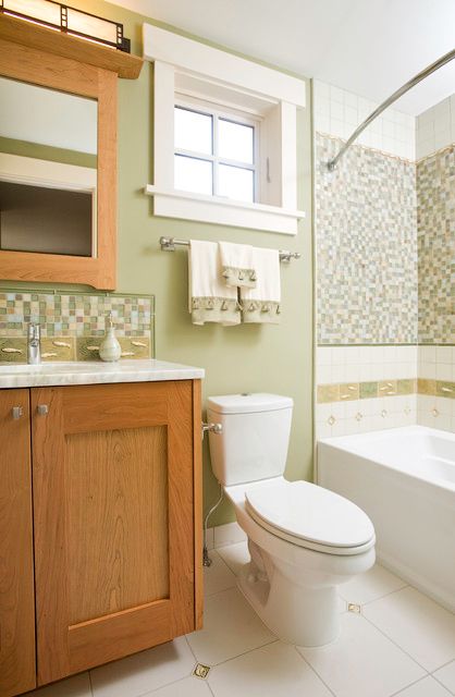 Small Windows Getting You Down? Here's What to Do With Them Half Bath With Window Above Toilet, Half Bath With Window, Toilet Under Window Small Bathrooms, Window Behind Toilet Small Bathrooms, Water Closet With Window Above Toilet, Window Above Toilet, Contemporary Small Bathrooms, Color Bathroom Design, Log Homes Exterior