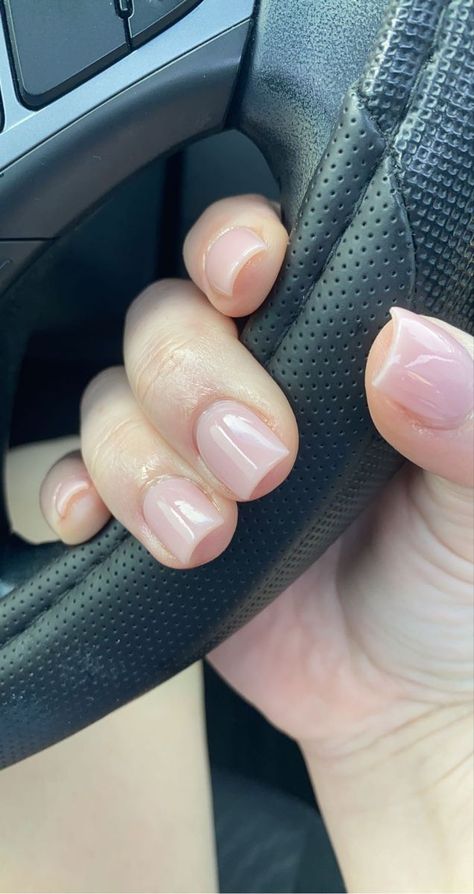 Pink neutral dip powder nails - Wave Dip Powder W07 “Sincerely, Me” short nails, extra square shape Shellac Nails No Acrylic, Pink Natural Dip Nails, Natural Pink Sns Nails, Short Neutral Nails Acrylic Square, Dip Nails Real Nails, Sns Neutral Nails, Dip Neutral Nail Colors, Wave Dip Powder Nails, Powdered Nails Dipping