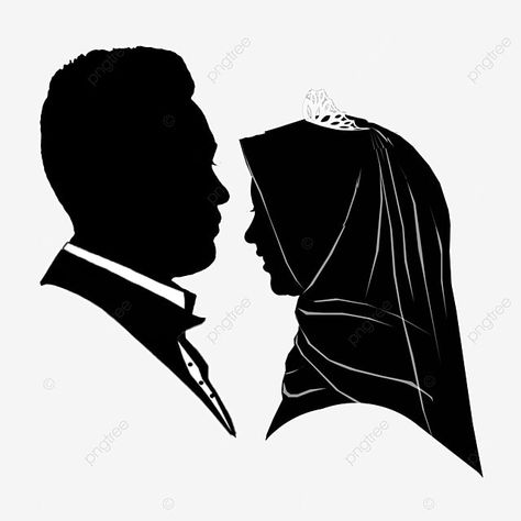 Eid Ul Adha Crafts, Ucapan Hari Raya, Wedding Cartoon, Bride Silhouette, Wedding Png, Dance Silhouette, Picture Gallery Wall, Silhouette Pictures, Wedding Invitation Background