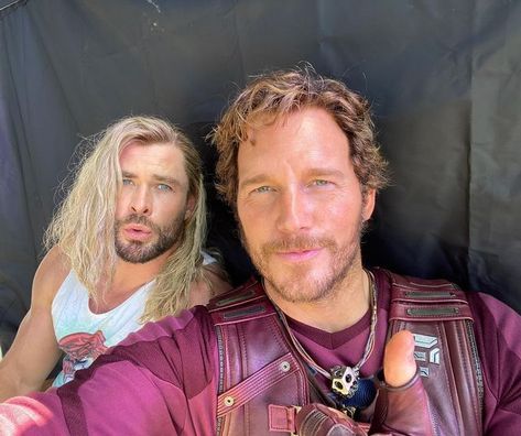 Marvel Bts, Thor Love And Thunder, Love And Thunder, Avengers Cast, Marvel Cast, Peter Quill, Marvel Photo, Marvel Images, Marvel Actors