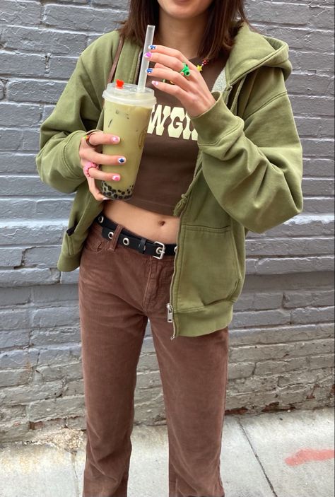 Outfit Brown, Longchamp Le Pliage Backpack, Inspired Outfits, Bubble Tea, Longchamp Le Pliage, Brandy Melville, Matcha, Brandy, Fashion Backpack