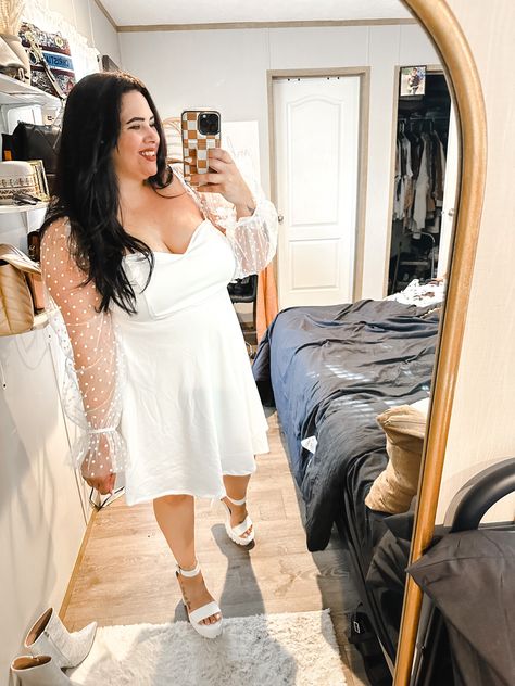 Midsize Engagement Party Outfit, Plus Size White Bachelorette Outfit, Bridal Shower Jewelry For Bride, Bridal Shower Dresses For The Bride Plus Size, Plus Size Bride Bachelorette Outfit, Rehearsal Dinner Dress For Bride Summer, Plus Size Rehearsal Dinner Dress, Bridal Shower Outfit For Bride Plus Size, Bridal Shower Looks Brides