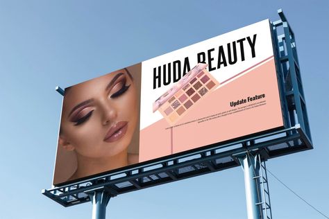 Billboard design Billboard Ideas, Google Suite, Type Layout, Leads Generation, Cosmetics Advertising, Microsoft Office Word, Billboard Advertising, Samantha Thavasa, Design Makeup