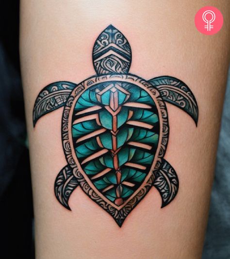 Mexican Turtle Tattoo, Coverup Tattoo Designs, Tattoos Turtle, Sisters Tattoos, Georgia Tattoo, Turtle Tattoo Ideas, Hawaiian Turtle Tattoos, Hawaiian Flower Tattoos, Hawaiian Tattoos