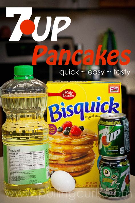 Bisquick Pancakes, Pork Recipes Easy, Bisquick Recipes, 7 Up, Before School, How To Make Pancakes, Breakfast Pancakes, Egg Breakfast, Waffle Recipes