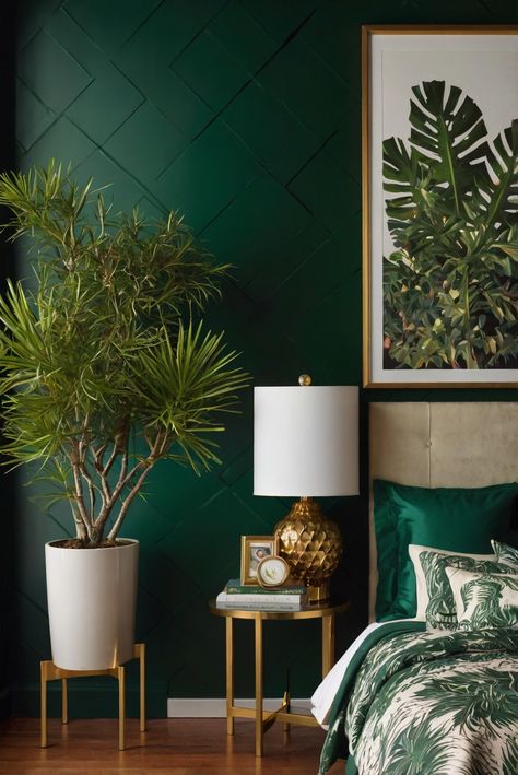 Discover the secret to bringing vibrancy and dimension to your modern bedroom using clever plant choices. Enhance your space effortlessly.
#ad  


#Colortrend
#wallpaint2024
 #color2024
 #DIYpainting
 ##DIYhomedecor
 #Fixhome Benjamin Moore Jack Pine, Dark Green Home, Dark Boho Living Room, Fall Apartment Decor, Jack Pine, Suite Bedroom, Solid Wood Kitchen Cabinets, Halloween Bedroom Decor, Plant Arrangements