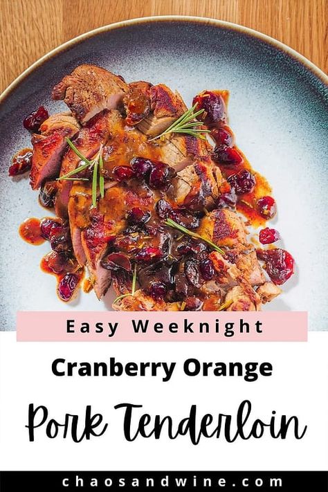 Cranberry Dijon Pork Tenderloin With Apple Cider Glaze, Pork Cranberry Recipes, Orange Pork Recipes, Orange Cranberry Pork Tenderloin, Pork Loin Cranberry Recipes, Pork Tenderloin Recipes Cranberry, Pork Tenderloin With Cranberries, Cranberry Sauce For Pork Tenderloin, Pork Tenderloin With Cranberry Sauce