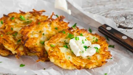 Irish Boxty, Irish Potato Pancakes, Hannukah Recipes, Shabbat Dinner, Jewish Learning, Irish Potatoes, Potato Latkes, Hanukkah Food, Potato Pancakes