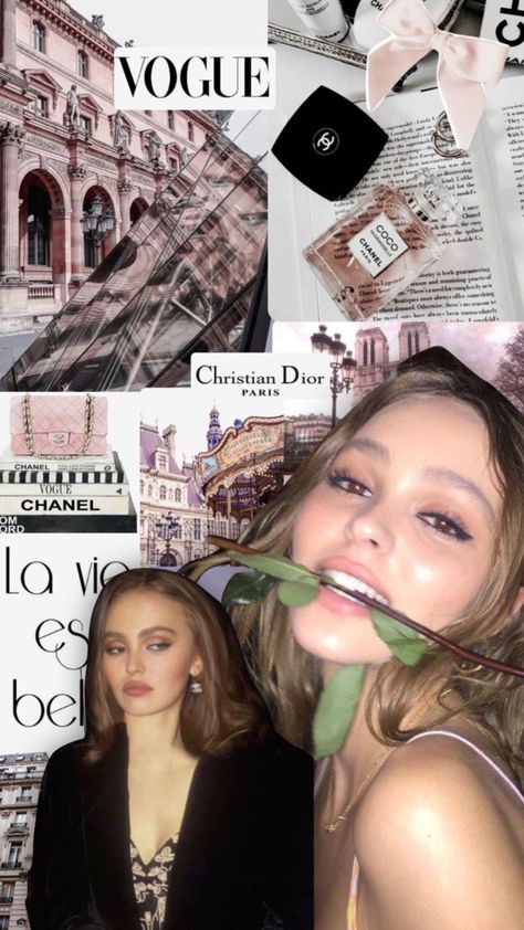 Lilly Rose Depp Wallpaper, Dark Feminism, Lilly Rose Depp, Rose Depp, Lily Rose Depp, Lily Rose, Aesthetic Collage, Dark Aesthetic, Lana Del Rey