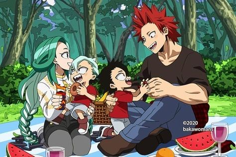 Kirishima Family, Mha Couples, Kakashi Hokage, Princesa Serenity, My Hero Academia Costume, Anime High School, Episode Backgrounds, Arte Sailor Moon, Bakugou Manga