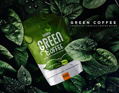 Green Coffee Packaging, Work Templates, Abhishek Sharma, Coffee Bag Design, Coffee Designs, Green Shakes, Packaging Graphic Design, Coffee Pack, Arabica Coffee Beans