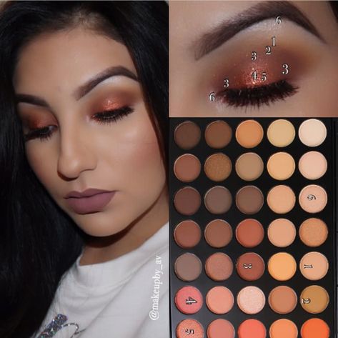 Gilded Desert Morphe Looks, Morphe 35u Gilded Desert Palette Looks, Morphe 35u, Desert Palette, Eyeshadow Ideas, Pinning Ceremony, Morphe Palette, Simple Eye, Makeup For Black Skin