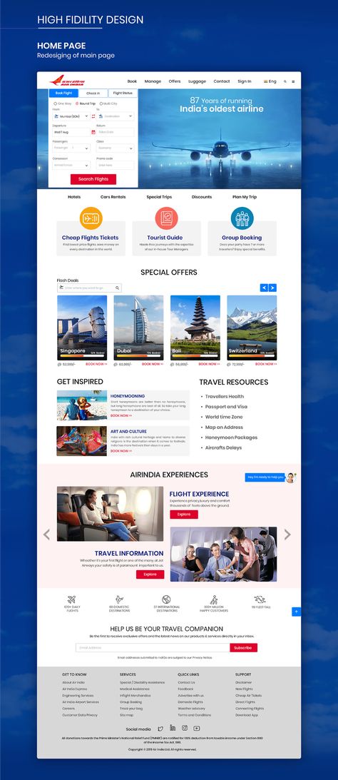 Airindia Website Redesign UX/UI Case Study on Behance Ux Redesign Case Study, Website Case Study, Ui Case Study, Ui Ux Website, Front End Design, India Book, Air India, Web Design Tips, Website Redesign