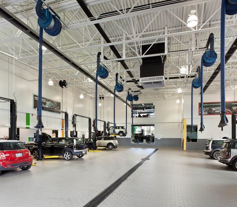 BMW Mini | RAW Design | Archinect Auto Repair Shop Design, Audi Design, Auto Service Center, Car Repair Shop, Raw Design, Permeable Paving, Truck Business, Glass Pavilion, Automotive Shops