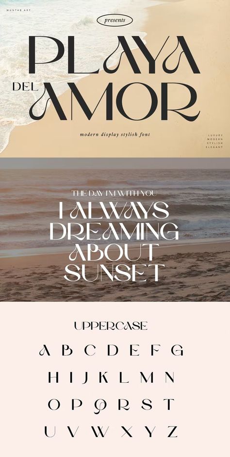 Beach Font Canva, Wellness Brand Fonts, Beach Typography Design, Spiritual Font, Coastal Fonts, Flowy Fonts, Calm Fonts, Ethereal Font, Soft Typography