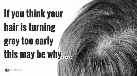 4 Reasons Your Hair Is Turning Grey Early #Positivity #OrangeLife Early Grey Hair, What Causes Gray Hair, Premature Grey Hair, Black And Grey Hair, Early Grey, Natural Aging, Healthy Hair Tips, Hair Starting, Going Gray