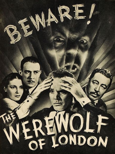 Awooooooooooo Hollywood Monsters, Old Movie Posters, Old Movie, Turner Classic Movies, Horror Monsters, She Wolf, Horror Posters, Science Fiction Film, Classic Horror Movies