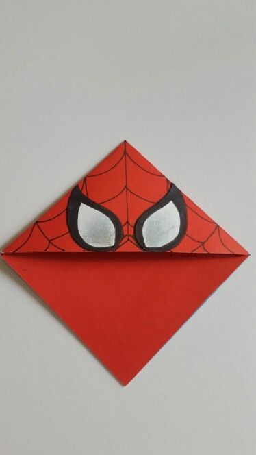 Bookmark For Boys, Bookmarks For Boys, Spiderman Style, Spiderman Craft, Ideas Bookmark, Origami Bookmarks, Origami Bookmark, Bookmark Ideas, Bookmark Craft