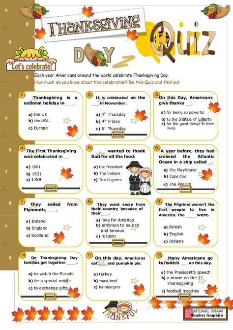 Thanksgiving Fun Facts, Thanksgiving Quiz, Thanksgiving Trivia Questions, Thanksgiving Questions, Trivia For Seniors, Thanksgiving Trivia, Teaching Thanksgiving, Traditional Thanksgiving Dinner, Thanksgiving Facts