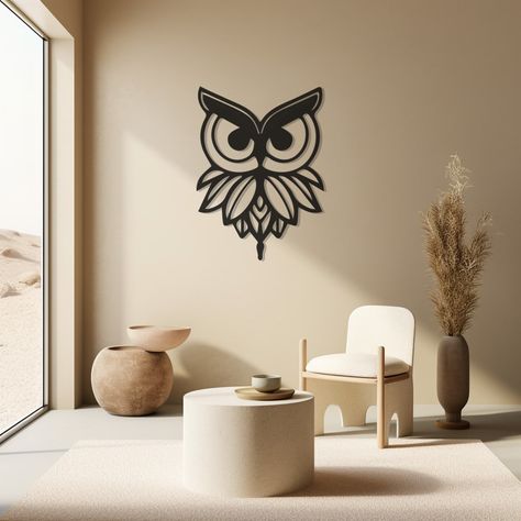 "Owl Inspired Metal Wall Art, Bird Lover's Decor,Owl Wall Hanging,Unique Indoor Artwork,Rustic Metal Decoration, Wall Art for Owl Enthusiasts Discover the pinnacle of modern interior style with Abay Wall Decor's Metal Wall Art - the perfect fusion of elegance and contemporary design. 🌟 Right from the heart of creative decor innovation, our wall art pieces are meticulously crafted to transform any room into a showcase of sophisticated taste. 🦉 Embrace the enchanting world of owls with our Owl Inspired Metal Wall Art! 🏡🎨 This handcrafted piece is a paradise for bird lovers and those who appreciate the rustic charm of owl decor. ✨🌿 Crafted with care, it adds a unique and captivating flair to any space. 🌟🪙 Transform your home into a sanctuary of avian fascination and let the charm of th Metal Bird Wall Art, Owl Wall Hanging, Scandinavian Nursery, Owl Wall, Owl Decor, Decoration Wall, Bird Lovers, Creative Decor, Metal Decor