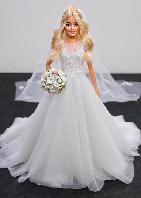 1..6/ sammurakammi Accessoires Barbie, Barbie Bridal, Barbie Doll Set, Barbie Wedding Dress, Diy Barbie Clothes, Barbie Dolls Diy, Barbie Fashionista Dolls, Barbie Bride, Barbie Dress Fashion