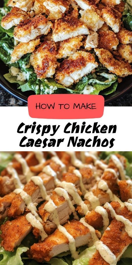 Indulge in the ultimate fusion with Crispy Chicken Caesar Nachos! This unique recipe combines the rich flavors of a classic Caesar salad and crunchy nachos, perfect for game nights or casual get-togethers. With seasoned chicken, fresh toppings, and creamy Caesar dressing, these nachos are a delightful treat that will impress everyone. Try this easy and delicious appetizer today! Creamy Caesar Dressing, Green Bean Salad Recipes, Vegetarian Nachos, Cheesy Nachos, Chicken Fresh, Chicken And Chips, Classic Caesar Salad, Unique Recipe, Seasoned Chicken