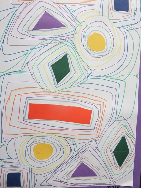 Back To School Elementary Art, Art Lessons For Elementary Students, Line Art Lesson, Elementary Art Lessons, Line Study, Maluchy Montessori, Shapes Kindergarten, Kindergarten Art Lessons, Elementary School Art