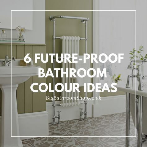 If you're keen to add colour to your bathroom, but worried it won’t stand the test of time, these future-proof bathroom colour ideas are the way to go. Ensuite Bathroom Paint Colours, Light Colour Bathroom Ideas, Frenchic Paint Furniture, Bathroom Colour Ideas, Sloped Ceiling Bathroom, Bathroom Colours, Wooden Bathroom Accessories, Small Toilet Design, Bathroom Color Palette