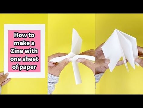 how to fold an a4 paper into a booklet - Google Search Make A Book, Easy Books, Learn Crafts, How To Fold, Book Folding, Mini Book, Can Crafts, Printer Paper, A4 Paper