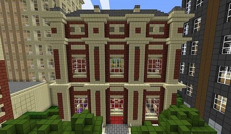 Minecraft Art Gallery, Minecraft Theatre, Minecraft Reference, Minecraft Modern City, Mansion Rooms, Minecraft Things, Minecraft Modern, Minecraft City, Outdoor Theater