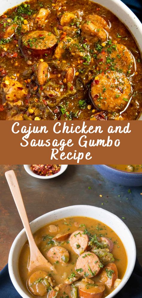 Cajun Chicken and Sausage Gumbo Recipe If you’re looking for a taste of the deep South, look no further than Cajun Chicken and Sausage Gumbo. This rich and flavorful stew is a classic Louisiana dish that combines tender chicken, savory sausage, and a medley of vegetables in a hearty roux-based broth. With its roots in […] The post Cajun Chicken and Sausage Gumbo Recipe appeared first on Cheff Recipes. Chicken Sausage Gumbo Louisiana, South Look, Chicken And Sausage Gumbo Recipe, Cajun Recipes Louisiana, Cajun Recipes Easy, Gumbo Crockpot, Cajun Chicken And Sausage, Sausage Gumbo Recipe, Vegetarian Gumbo