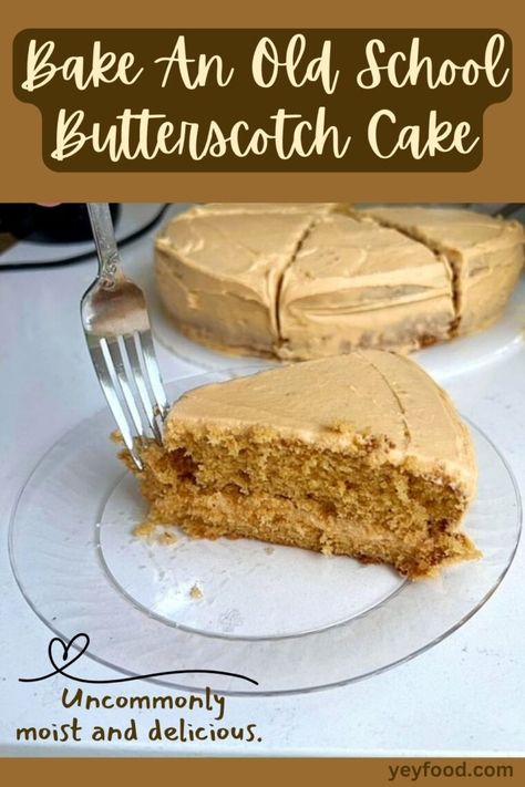 Bake One Perfectly Amazing Butterscotch Cake - yeyfood.com Butterscotch Frosting, Butterscotch Recipes, Cinnamon Bread Easy, Everyday Cakes, Hacks For Home, Butterscotch Cake, Pies Recipes, Cakes Decorating, 12 Tomatoes