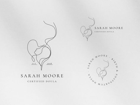 Doula Business Logo, Midwife Logo Design, Worker Photography, Healthcare Logo Design, Motherhood Logo, Baby Logo Branding, Doula Logo, Birth Worker, Healthcare Branding