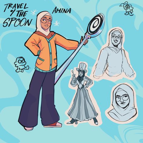 My muslim OC :) The Incredibles Oc, Muslim Character Design, Hijabi Character, Supervillain Oc, Islamic Anime, Dnd Npc, Muslim Art, African Mythology, Beautiful Character