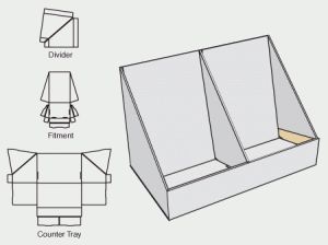 Greeting Card Display Stand, Diy Gift Box Template, Cardboard Display Stand, Vendor Booth Display, Greeting Card Display, Carton Design, Packaging Template Design, Printable Box, Cardboard Display