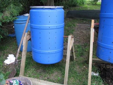 Compost Barrel, Compost Bin Diy, Compost Bins, Compost Tumbler, Diy Compost, Garden Compost, Gardening 101, Composting, Veggie Garden