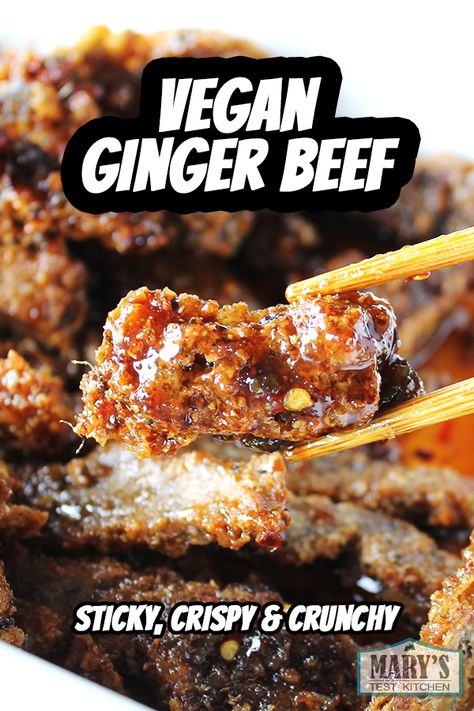 Chinese Seitan Recipe, Vegan Ginger Beef, Homemade Seitan, Vegan Meat Recipe, Vegan Meat Substitutes, Vegetarian Meat, Seitan Recipes, Ginger Beef, Vegan Beef