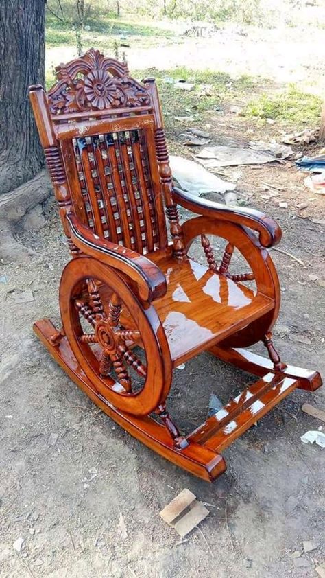 Wooden beach chairs