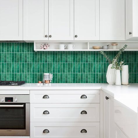 Green Stick On Backsplash, Apartment Peel And Stick Backsplash, Sticker Backsplash Kitchen, Removable Backsplash Rental Kitchen, Removable Tiles For Renters, Renter Friendly Backsplash Ideas, Renter Friendly Kitchen Backsplash, Vinyl Backsplash Kitchen, Rental Backsplash