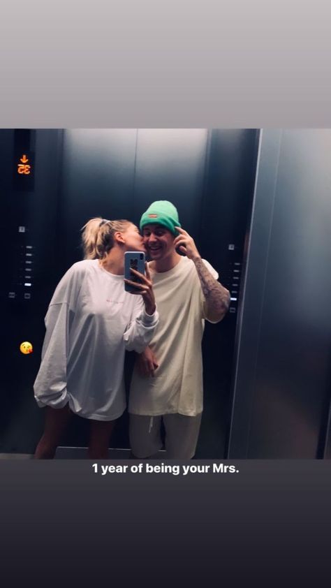 Anniversary Wishes Aesthetic, First Anniversary Wishes For Couple, Anniversary Caption For Husband, Captions For Instagram Husband, Couple Captions For Instagram Husband, Anniversary Posts Instagram, Courthouse Ceremony, Justin Bieber And Hailey Baldwin, Couple Captions