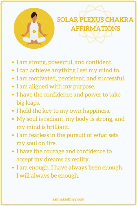 Manifest Your Highest Self, Solar Chakra Affirmations, Chakras Solar Plexus, Solar Plexus Affirmations, Solar Plexus Chakra Affirmation, Solar Chakra, Sacral Chakra Affirmation, Solar Plexus Chakra Healing, Chakra Solar Plexus