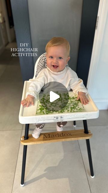 Jayde White 🤍 on Instagram: "4 DIY highchair activities for your baby 💛💙❤️ (under supervision) There is also water in the zip lock bags and I’ve taped them down to the highchair tray. Let me know if you try any 😊 handy to keep them entertained whilst you’re cooking dinner or need 5 mins! Tag a friend or save for a rainy day 🫶🏽 #sensoryplay #sensoryideas #sensorybag #sensoryactivity #sensoryplayideas" Highchair Activities, Sensory Bag, Baby High Chair, A Rainy Day, Baby Crafts, Sensory Activities, Infant Activities, Cooking Dinner, Tag A Friend