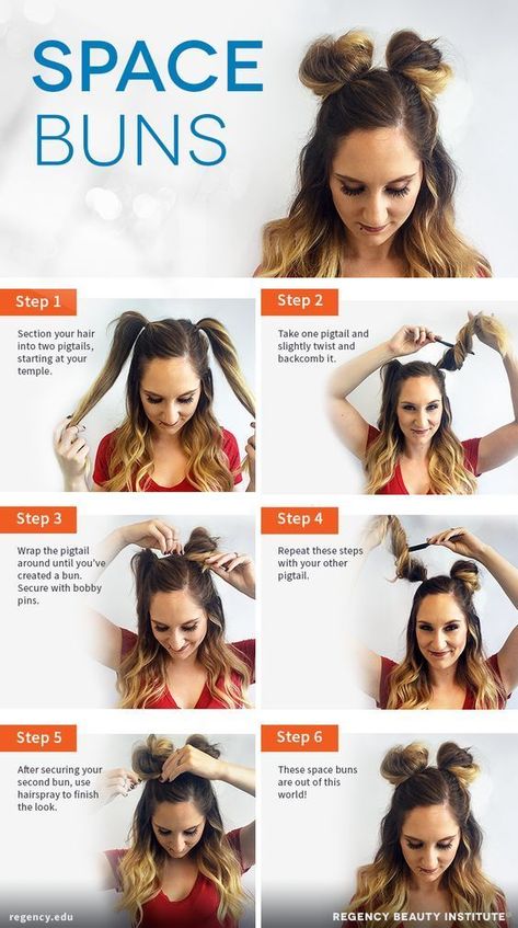 Half Up Prom Hair, Up Prom Hair, Space Buns Hair, Easy Work Hairstyles, Cool Hairstyles For Girls, Easy Hairstyles Quick, Lazy Hairstyles, Hair Bun Tutorial, Easy Hairstyles For Medium Hair