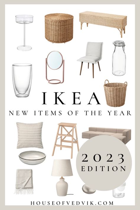 The Best New IKEA Products for 2023 Ikea 2023, Scandinavian Farmhouse Style, Minimalistic Home Decor, Swedish Interior Design, Minimalistic Home, Ikea New, Ikea Products, Ikea Finds, Ikea Decor