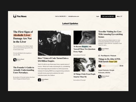 News Section by DStudio® on Dribbble Card Ui, 포트폴리오 레이아웃, Blog Images, Template Site, Ui Inspiration, Website Layout, Mobile App Design, News Website, Landing Page Design