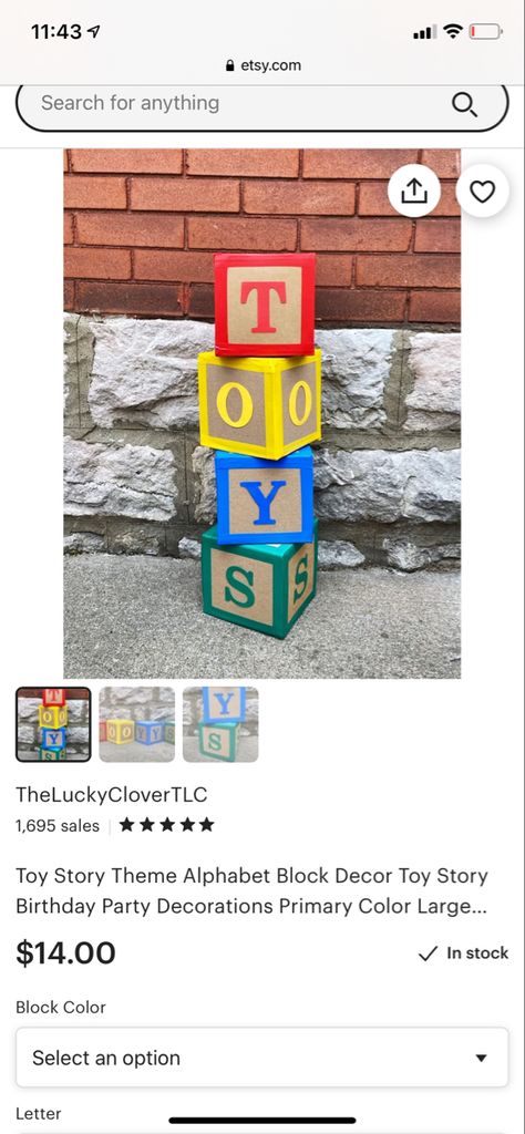 Toy Story Boxes Diy, Letter Boxes, Name Boxes, Toy Story Theme, Toy Story Birthday Party, Alphabet Blocks, Toy Story Birthday, Toy Story Party, Second Birthday