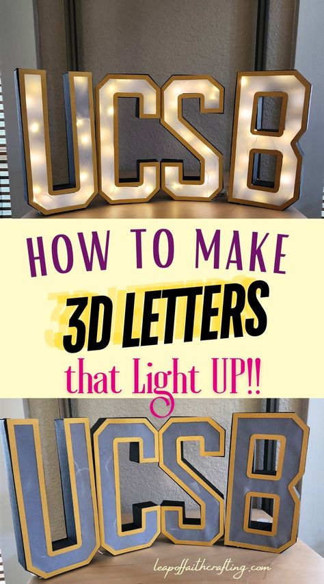 Learn how to make 3d letters with a Cricut machine that light up! Use any letters or monogram to make DIY decor or party decorations or you can also use the files to make shaker 3d box letters or numbers. One 3d Letters Diy, Ancient History Projects, 3d Letters Diy, Box Letters, Wire Letters, How To Make Letters, Light Up Box, Alphabet Lighting, 3d Alphabet